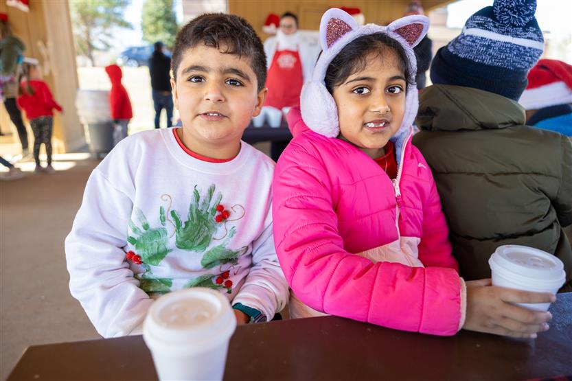 Students enjoy Candy Cane Lane